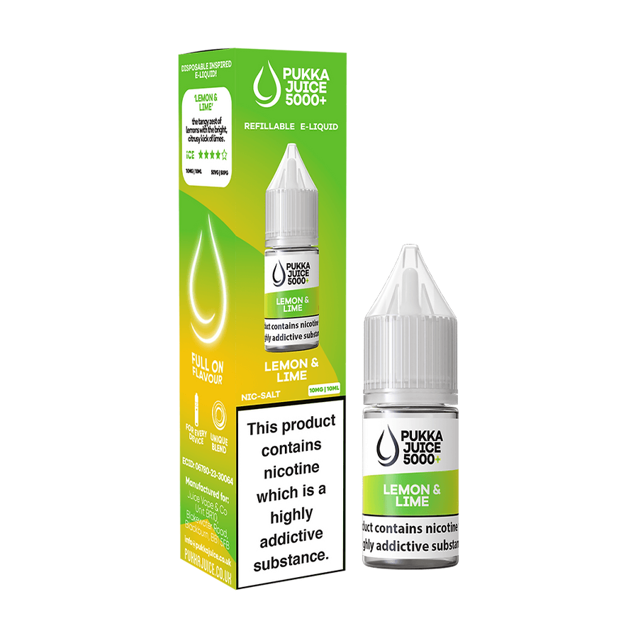 Nic Salt Pukka Juice 5000 - Lemon & Lime