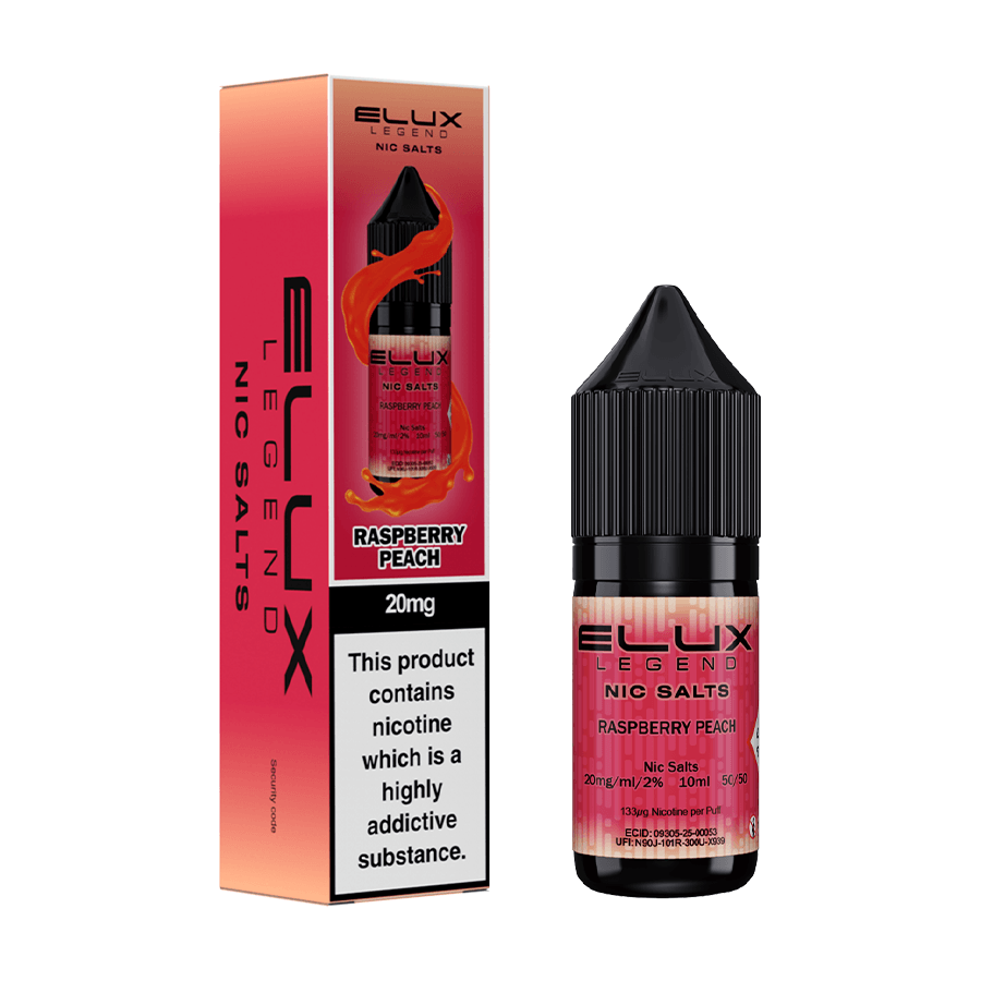 Raspberry Peach Elux Nic Salt E-Liquid