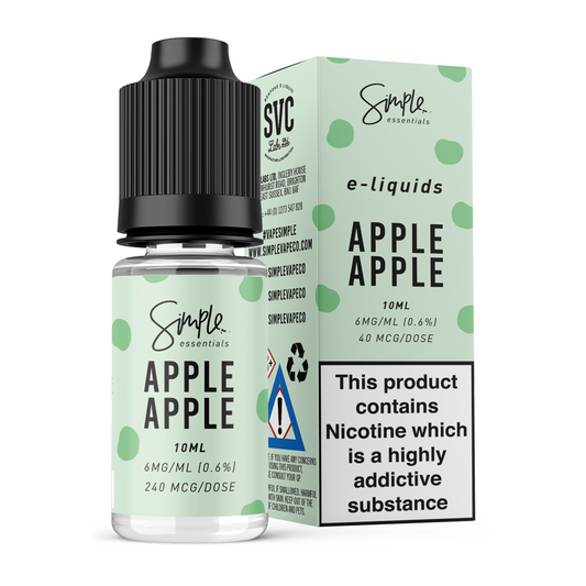 10ml 50/50 Simple Essentials Apple Apple