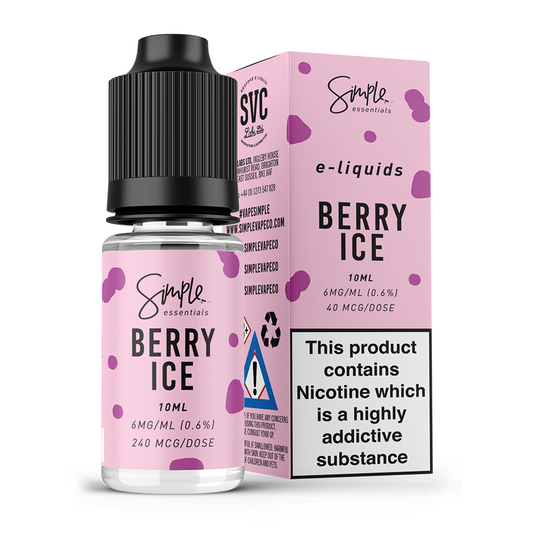 10ml 50/50 Simple Essentials Berry Ice