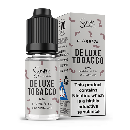 10ml 50/50 Simple Essentials Deluxe Tobacco