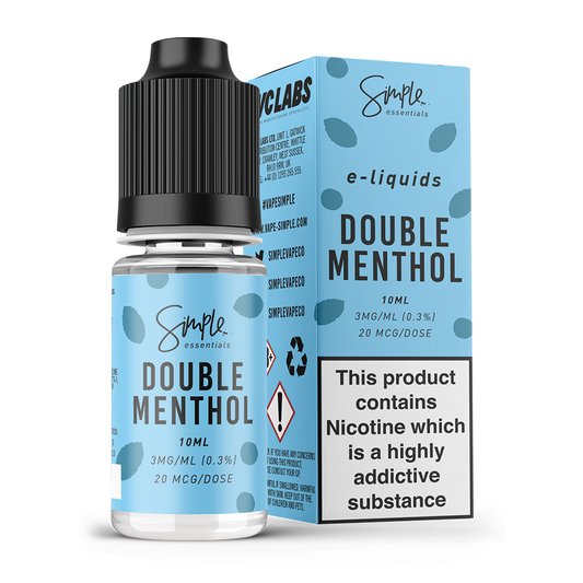 10ml 50/50 Simple Essentials Double Menthol