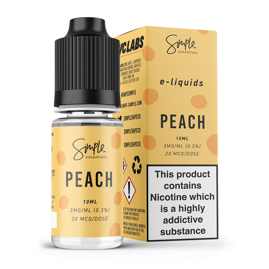 10ml 50/50 Simple Essentials Peach
