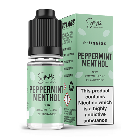 10ml 50/50 Simple Essentials Peppermint Menthol