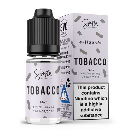 10ml 50/50 Simple Essentials Tobacco
