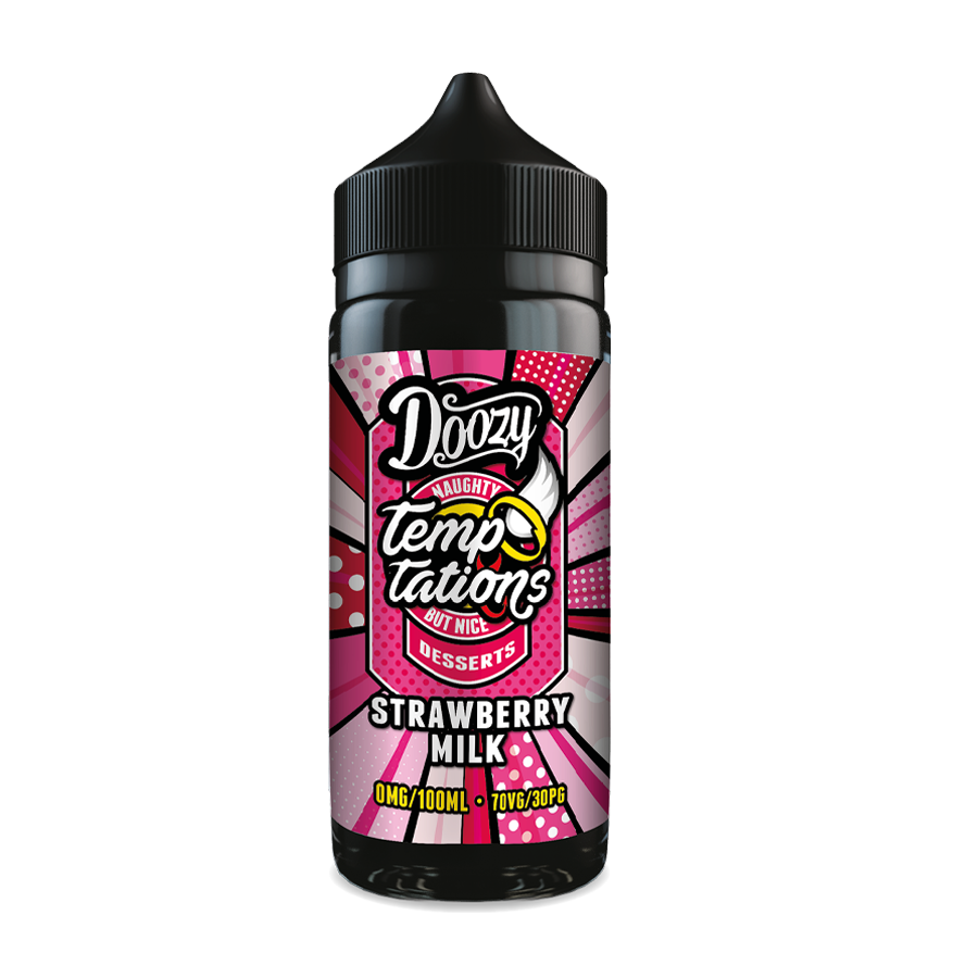100ml Doozy Temptations - Strawberry Milk