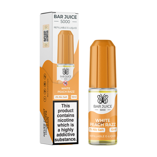 Nic Salt Bar Juice 5000 White Peach Razz