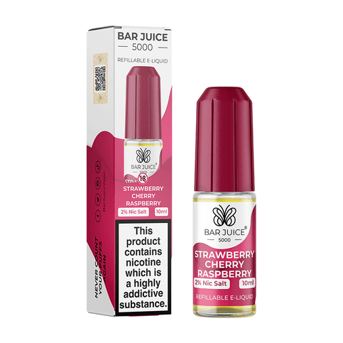 Nic Salt Bar Juice 5000 Strawberry Raspberry Cherry