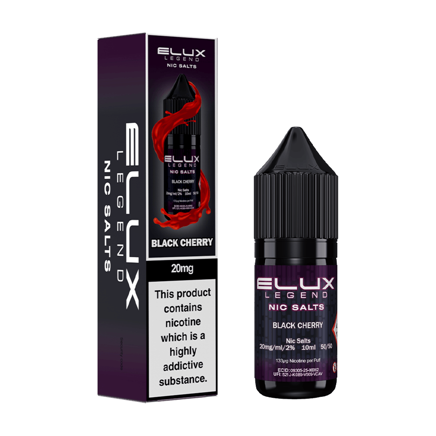 Black Cherry Elux Nic Salt E-Liquid