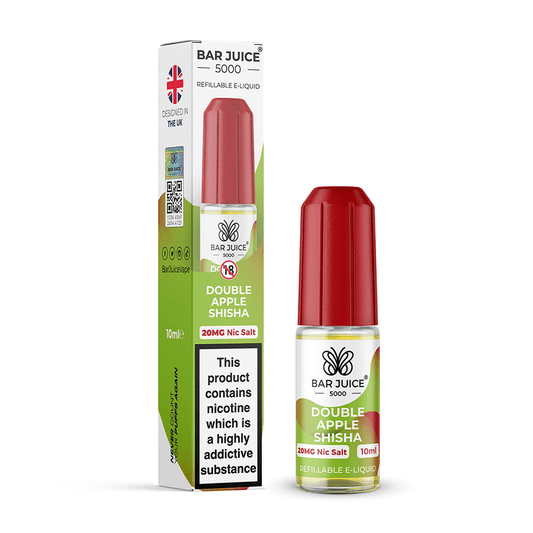 Nic Salt Bar Juice 5000 Double Apple Shisha