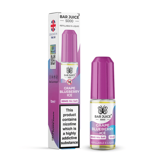 Nic Salt Bar Juice 5000 Grape Blueberry Ice