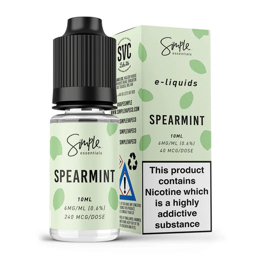 10ml 50/50 Simple Essentials Spearmint