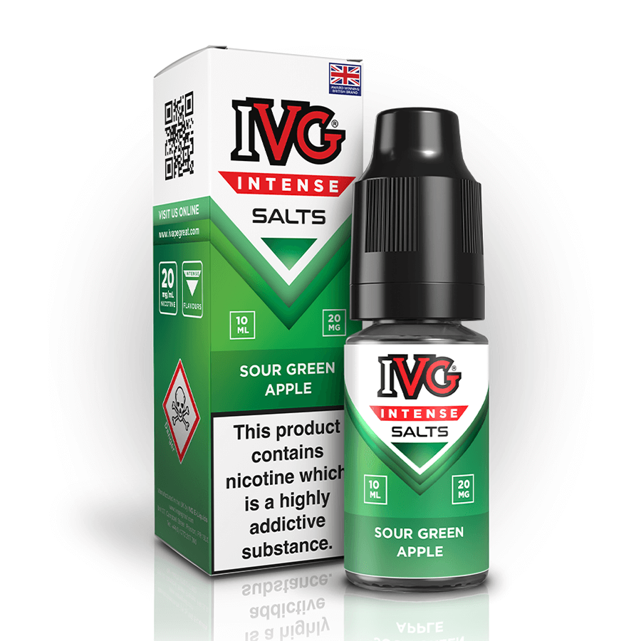 Nic Salt IVG Intense Salts - Sour Green Apple