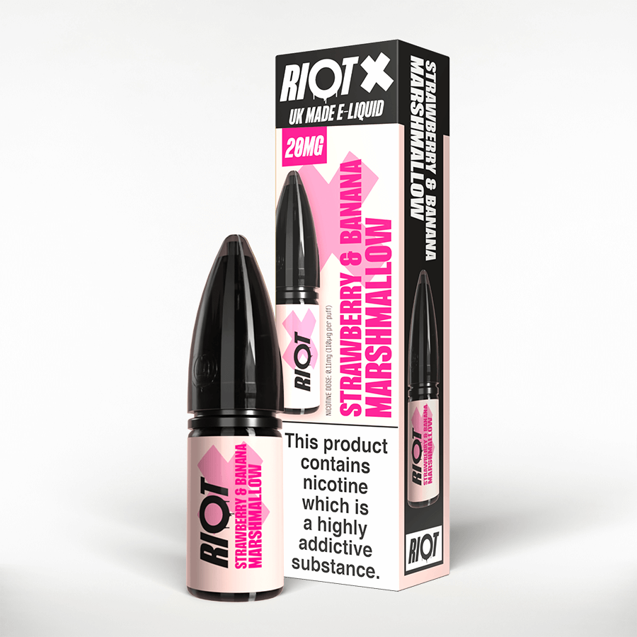 Nic Salt Riot X - Strawberry & Banana Marshmallow