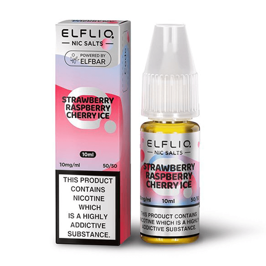 Nic Salt Elfliq - Strawberry Raspberry Cherry lce