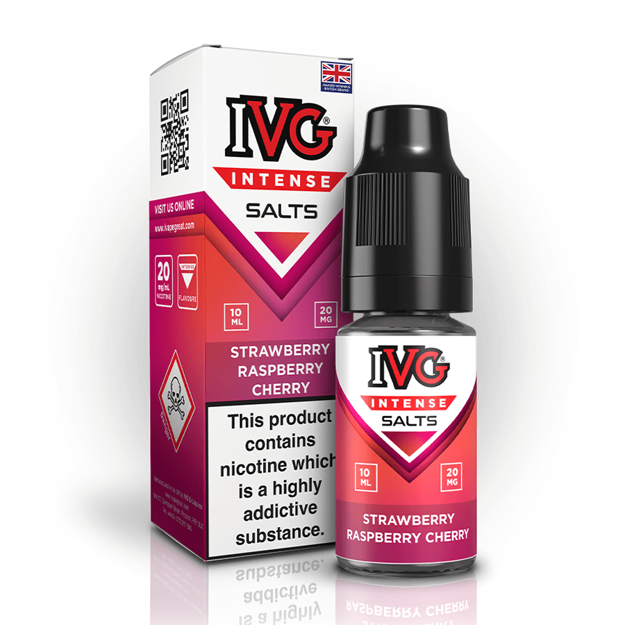 Nic Salt IVG Intense Salts - Strawberry Raspberry Cherry