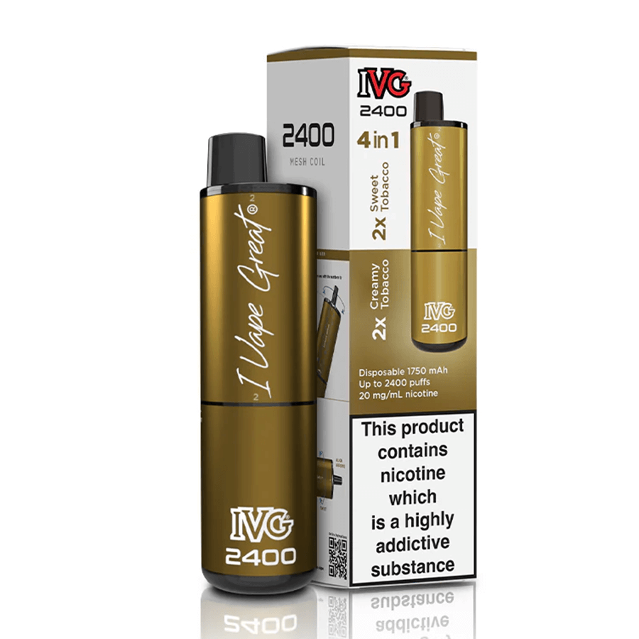 IVG 2400 Multi Flavour Disposable - Tobacco Edition