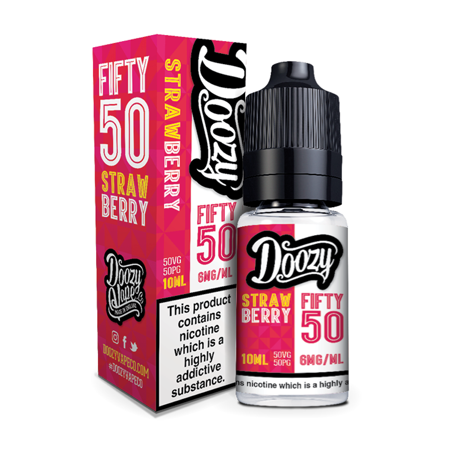 10ml Doozy Fifty 50 Strawberry