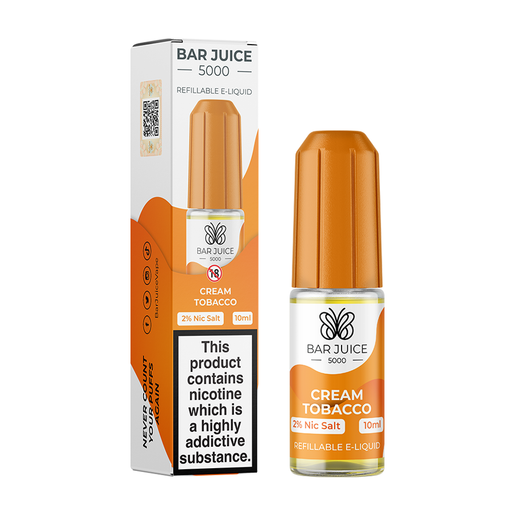 Nic Salt Bar Juice 5000 Cream Tobacco