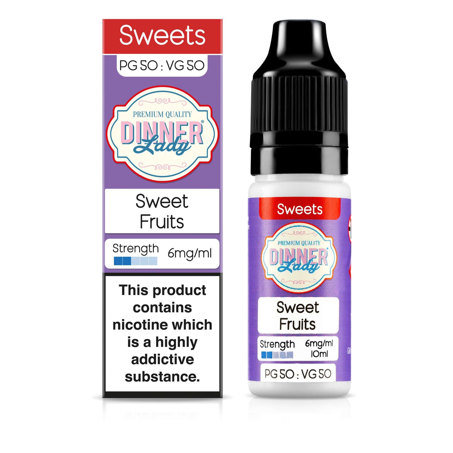 10ml 50/50 Dinner Lady Sweet Fruits